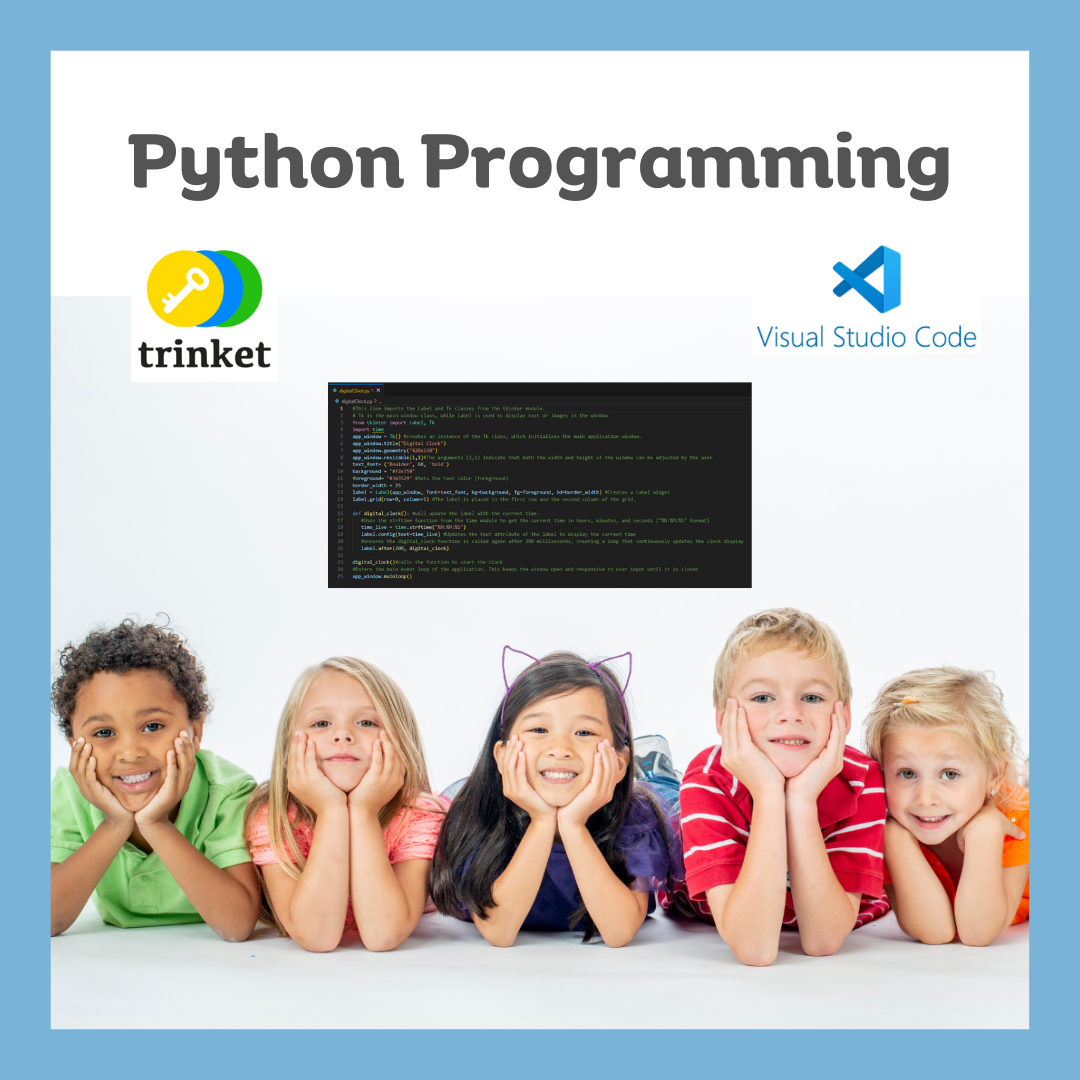 Python Programming 🐍 (Ages 11 – 18)