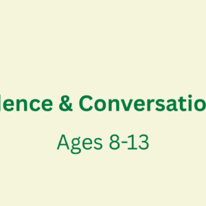 Banner for a science and conversation event for kids ages 8-13.
